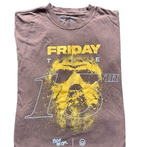 Friday the 13th Brown Graphic T-Shirt